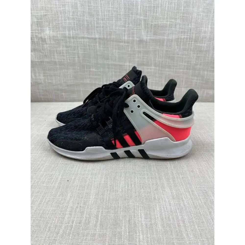 Adidas Men's Sneakers Size 11.5 Black with Pink and White‎ Accents